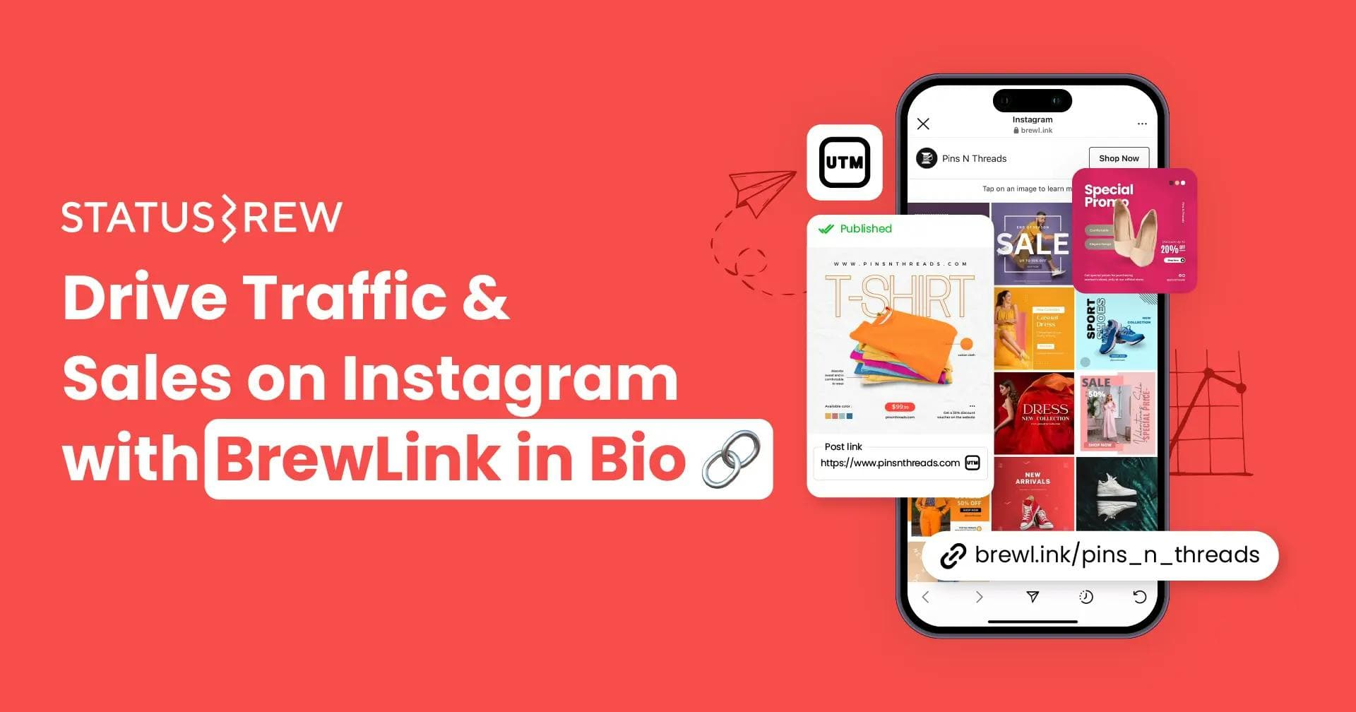 Statusbrew's-BrewLink-in-Bio