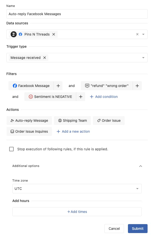 rule-for-auto-message