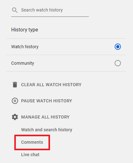How To See YouTube Comment History