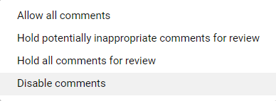 How To Turn Off Comments On YouTube