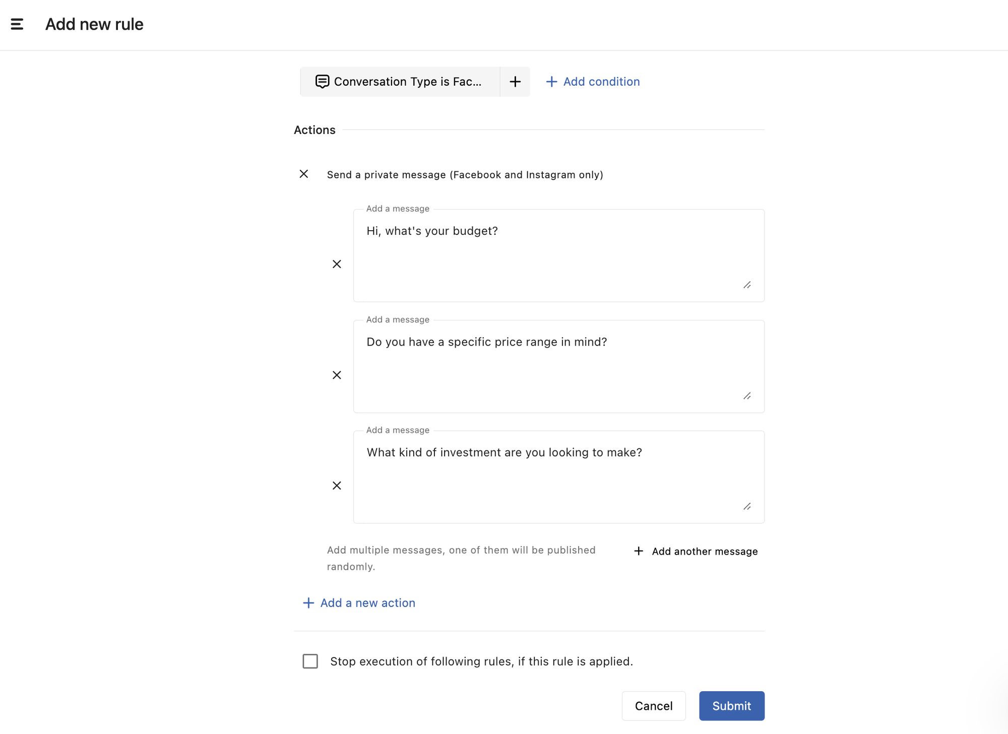 Support For Multiple Private Messages