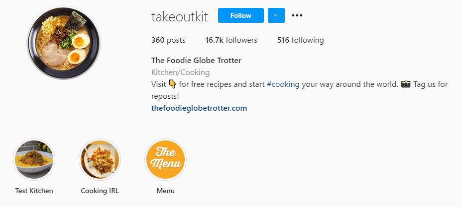 Instagarm story highlights