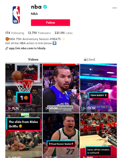 NBA TikTok
